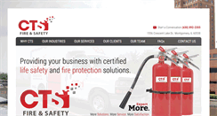 Desktop Screenshot of ctsfireandsafety.com