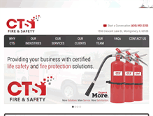 Tablet Screenshot of ctsfireandsafety.com